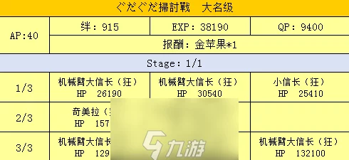 FGO高效扫荡战大名级顶级配置攻略详解 扫讨战斗完美配装掉落大全